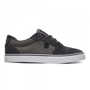 DC Shoes Anvil Skate Sko Herre Grå Sort | TAMU-37509