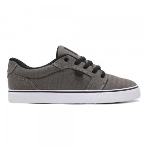 DC Shoes Anvil Skate Sko Herre Grå Sort | XQJG-13268