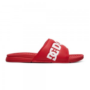 DC Shoes Bolsa Sandaler Herre Rød Hvide | DVPG-07264