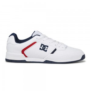 DC Shoes Central Sportssko Herre Hvide Blå | NCGQ-85179