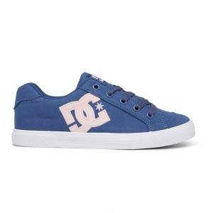 DC Shoes Chelsea Skate Sko Dame Mørkeblå Lyserød | LBNQ-84236