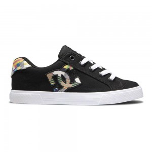 DC Shoes Chelsea Skate Sko Dame Sort Flerfarvede | NWFS-63192