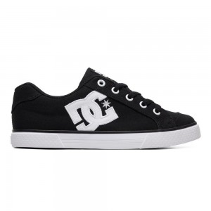 DC Shoes Chelsea Skate Sko Dame Sort Hvide | OZWN-96578