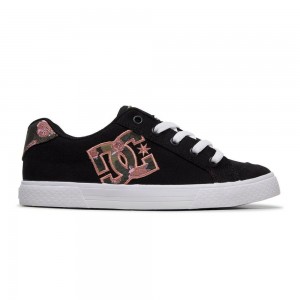 DC Shoes Chelsea Skate Sko Dame Sort Lyserød | JZON-87350