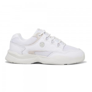 DC Shoes Decel Sportssko Dame Hvide Grå | VWCD-86142