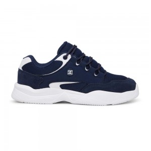 DC Shoes Decel Sportssko Herre Mørkeblå Hvide | UZJH-43905