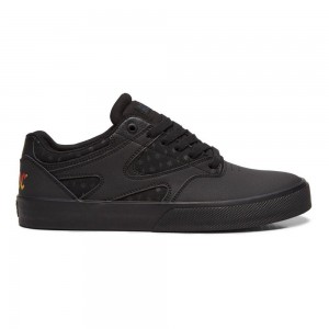 DC Shoes Kalis Vulc Skate Sko Herre Sort Grå | MAVY-49352