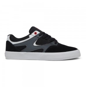 DC Shoes Kalis Vulc Skate Sko Herre Sort Grå | QBZL-34589