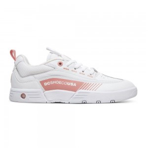 DC Shoes Legacy 98 Sportssko Dame Hvide Lyserød | TXKG-37590