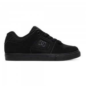 DC Shoes Pure Skate Sko Børn Sort | CEBD-32816