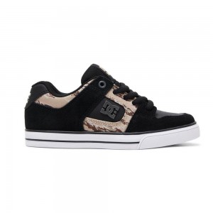 DC Shoes Pure Skate Sko Børn Sort | IQFL-63802