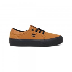 DC Shoes Trase Skate Sko Børn Brune Sort | YJWT-64193