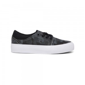 DC Shoes Trase Skate Sko Børn Sort | JQON-80712