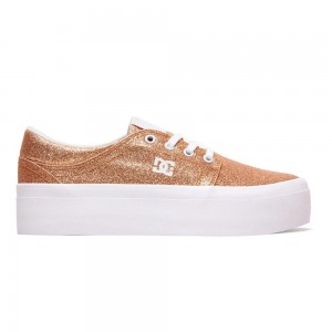 DC Shoes Trase Skate Sko Dame Guld | DYQE-20987