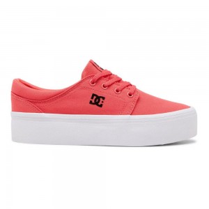 DC Shoes Trase Skate Sko Dame Lyserød Sort | QAES-52439