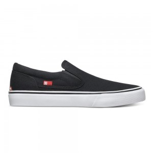 DC Shoes Trase Skate Sko Herre Sort Hvide | PVUX-28596