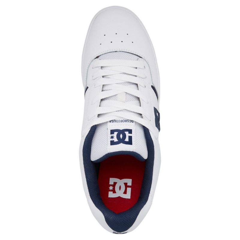 DC Shoes Central Sportssko Herre Hvide Blå | NCGQ-85179