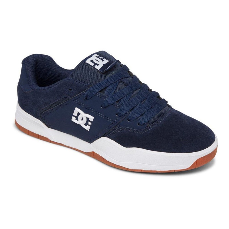 DC Shoes Central Sportssko Herre Mørkeblå Hvide | UJZF-97346