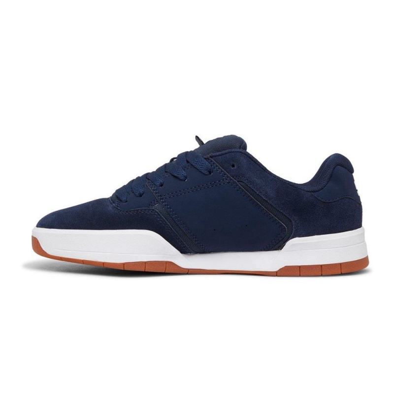 DC Shoes Central Sportssko Herre Mørkeblå Hvide | UJZF-97346