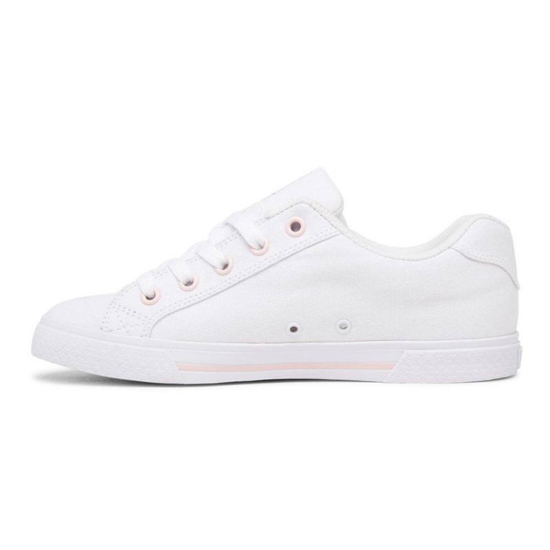 DC Shoes Chelsea Skate Sko Dame Hvide Lyserød | SMEA-50827