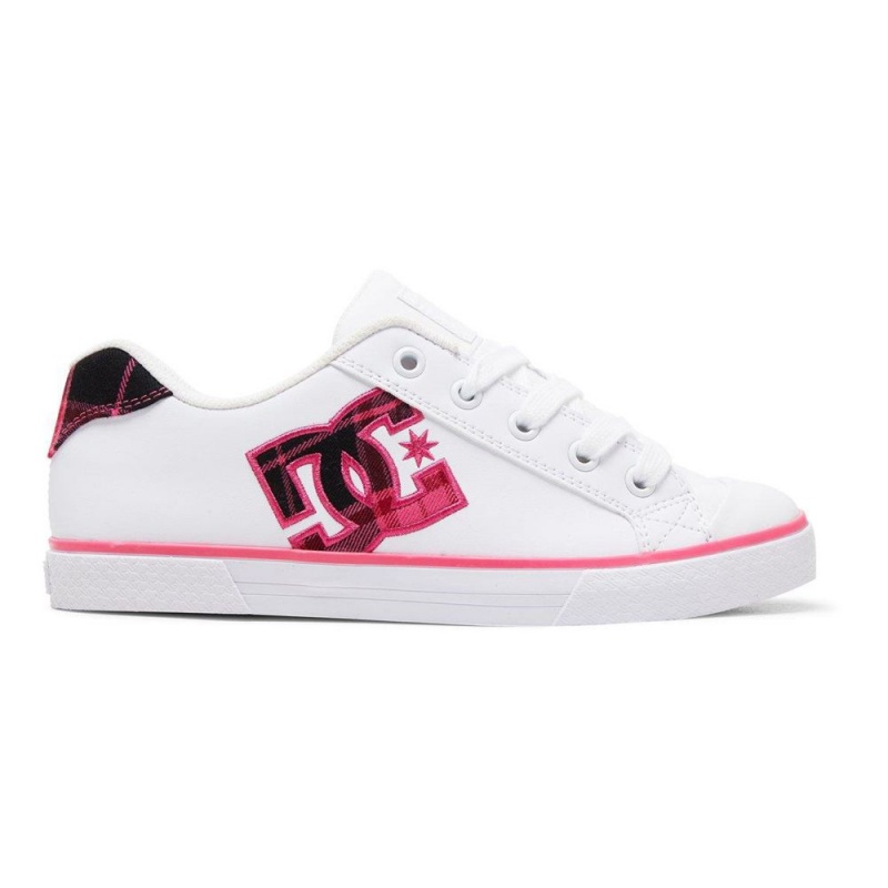 DC Shoes Chelsea Skate Sko Dame Hvide Lyserød | FWZG-67089