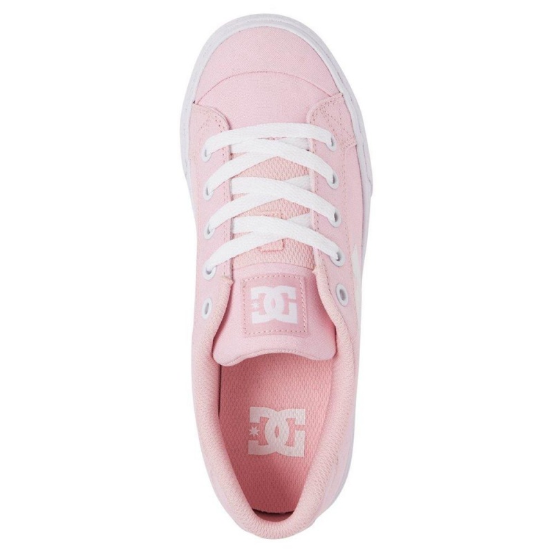 DC Shoes Chelsea Skate Sko Dame Lyserød Hvide | BKCR-68935