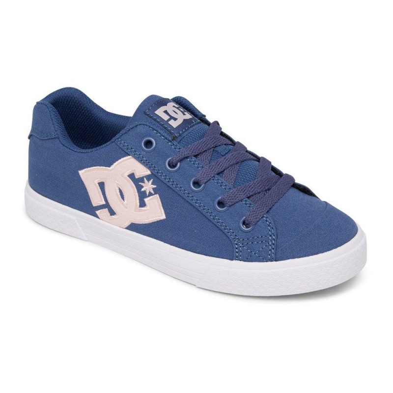 DC Shoes Chelsea Skate Sko Dame Mørkeblå Lyserød | LBNQ-84236