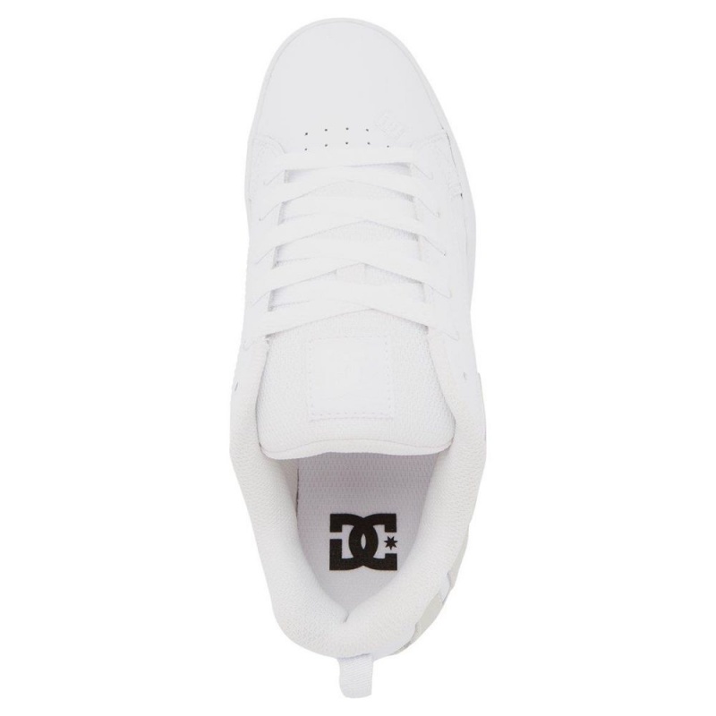 DC Shoes Court Graffik Skate Sko Dame Hvide Grå | JIED-12604