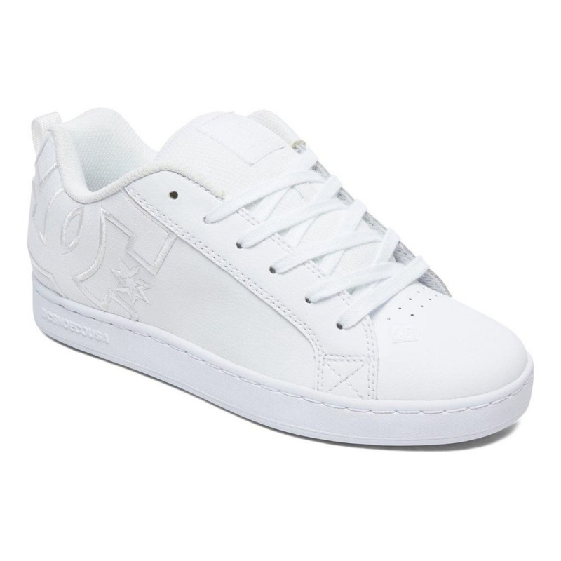 DC Shoes Court Graffik Skate Sko Dame Hvide | PCWZ-69231