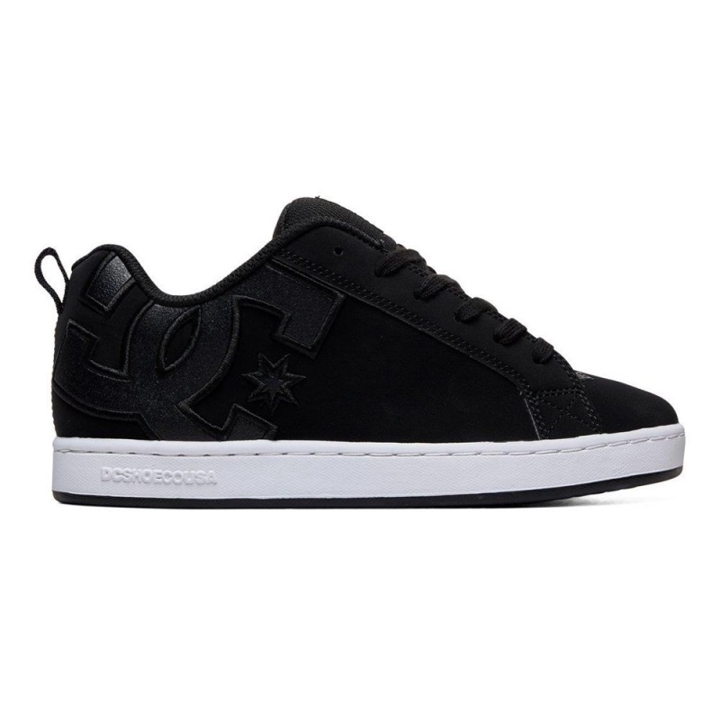 DC Shoes Court Graffik Skate Sko Dame Sort | MATQ-83065