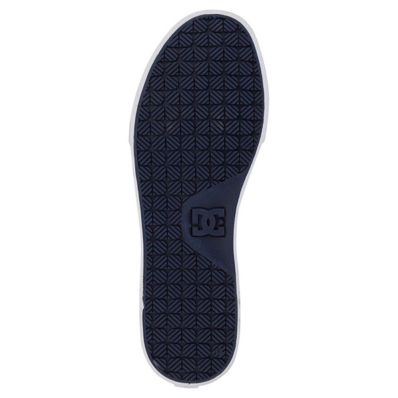 DC Shoes Court Vulc Skate Sko Herre Hvide Mørkeblå | IFAC-38912