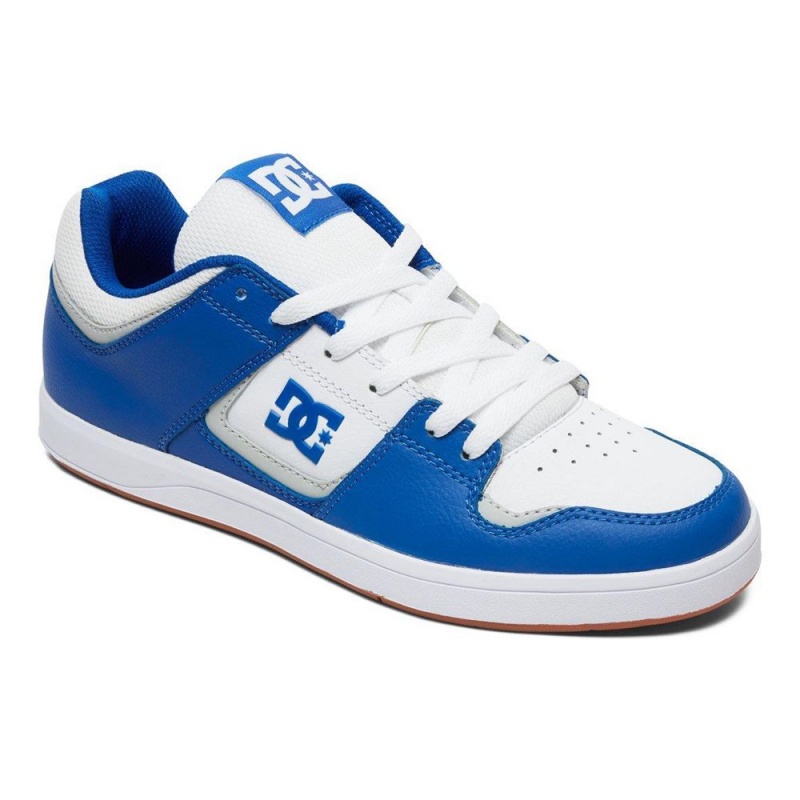 DC Shoes Cure Skate Sko Herre Blå Hvide | WVYK-47523