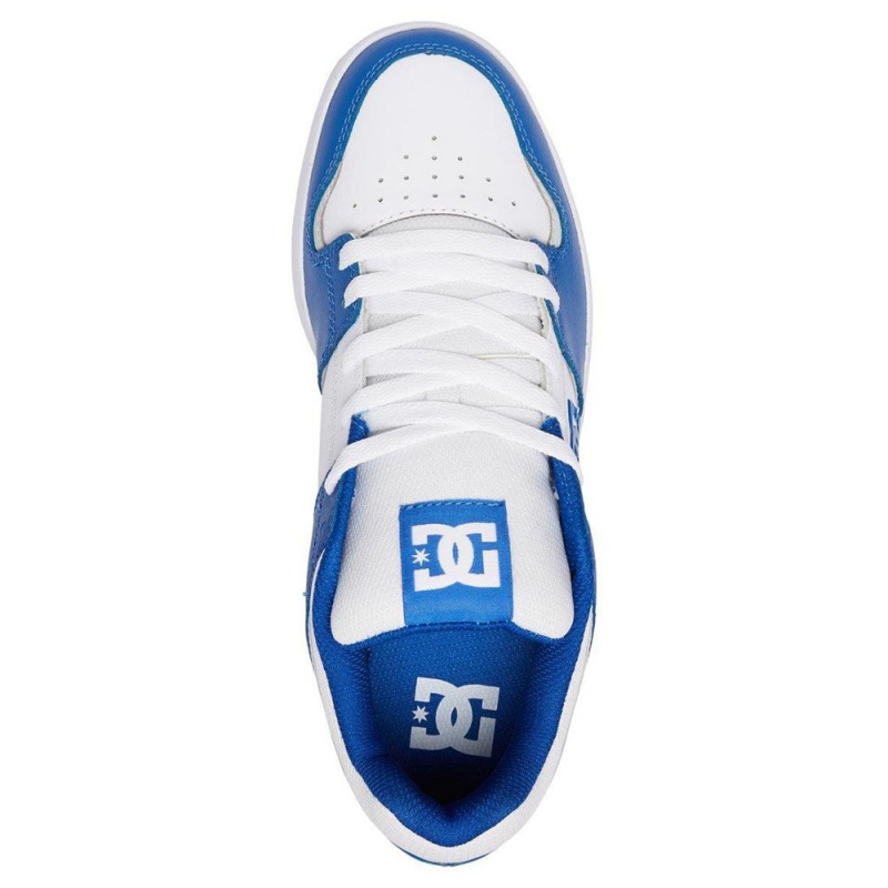 DC Shoes Cure Skate Sko Herre Blå Hvide | WVYK-47523