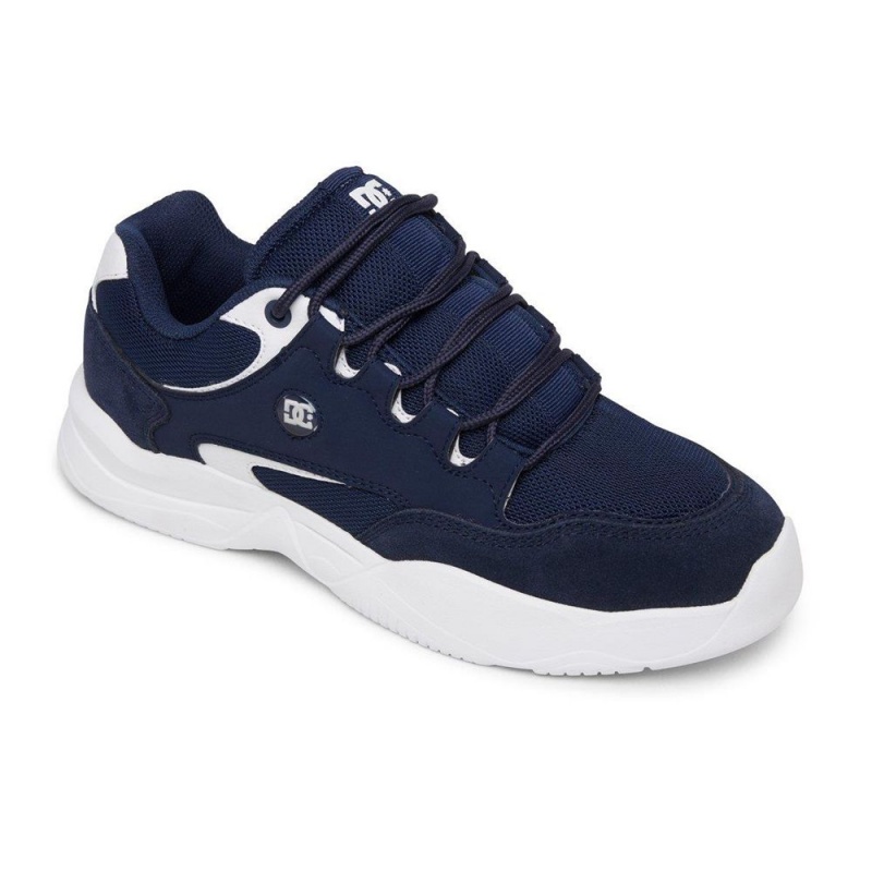 DC Shoes Decel Sportssko Herre Mørkeblå Hvide | UZJH-43905