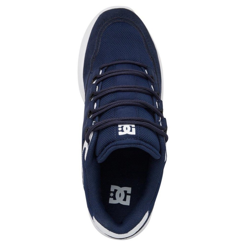 DC Shoes Decel Sportssko Herre Mørkeblå Hvide | UZJH-43905