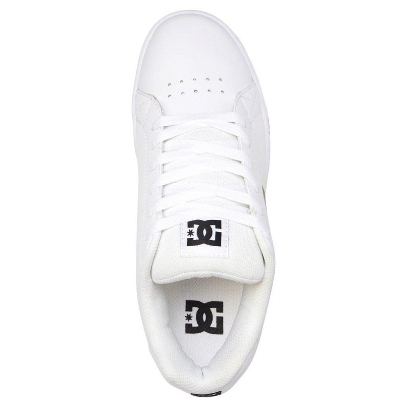 DC Shoes Gaveler Skate Sko Herre Hvide Sort | GCYI-83726