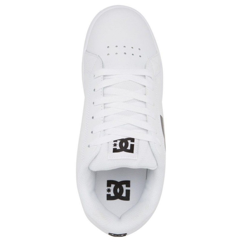 DC Shoes Gaveler Skate Sko Herre Hvide Sort | LPZD-98213