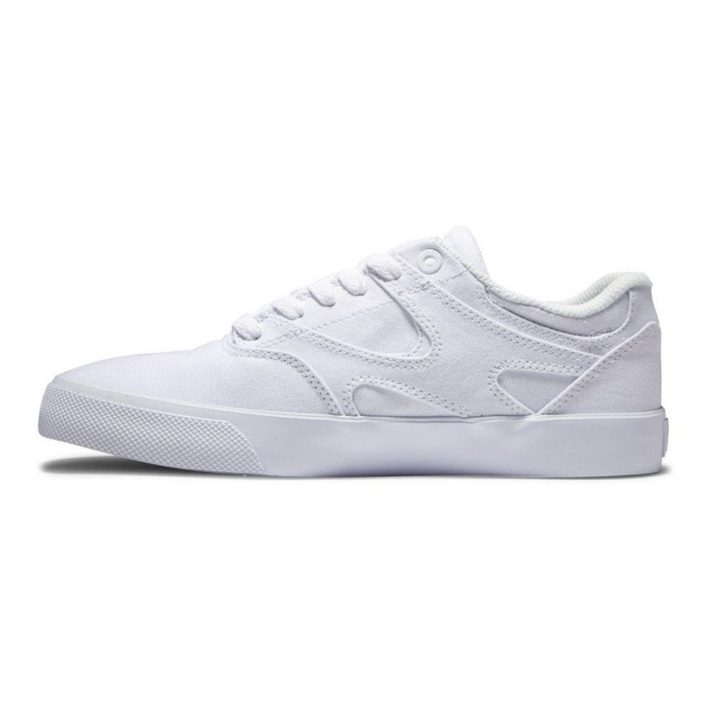 DC Shoes Kalis Vulc Skate Sko Dame Hvide | CIDY-60172