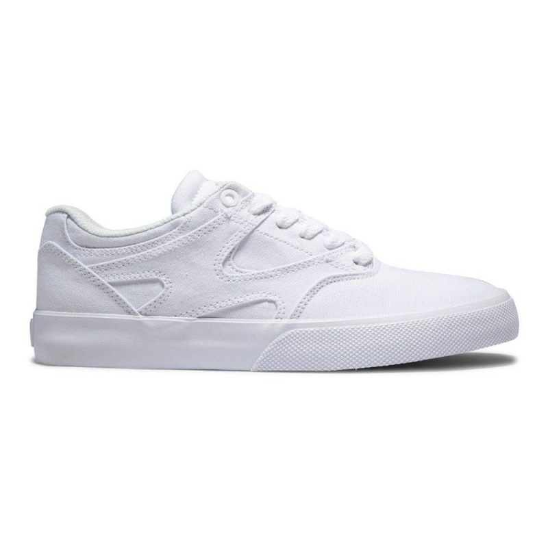 DC Shoes Kalis Vulc Skate Sko Dame Hvide | CIDY-60172