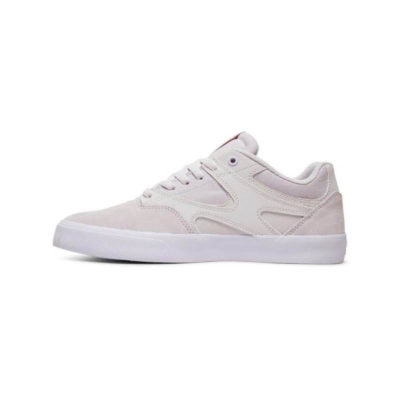 DC Shoes Kalis Vulc Skate Sko Herre Hvide | FCKW-21089