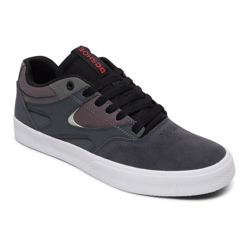 DC Shoes Kalis Vulc Skate Sko Herre Mørkeblå Grå | FNGC-84015