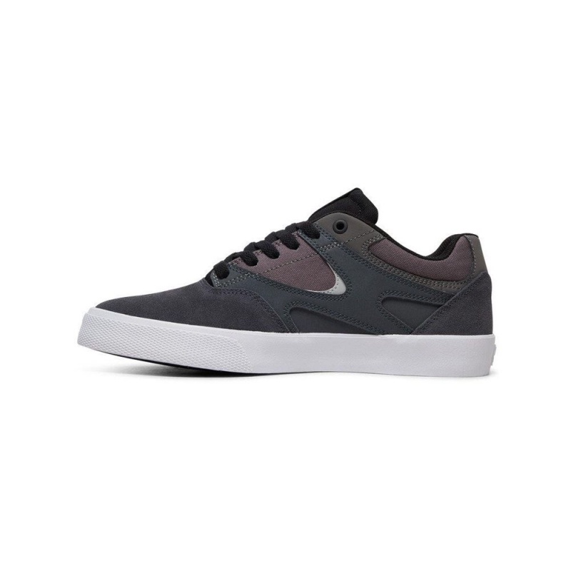 DC Shoes Kalis Vulc Skate Sko Herre Mørkeblå Grå | FNGC-84015