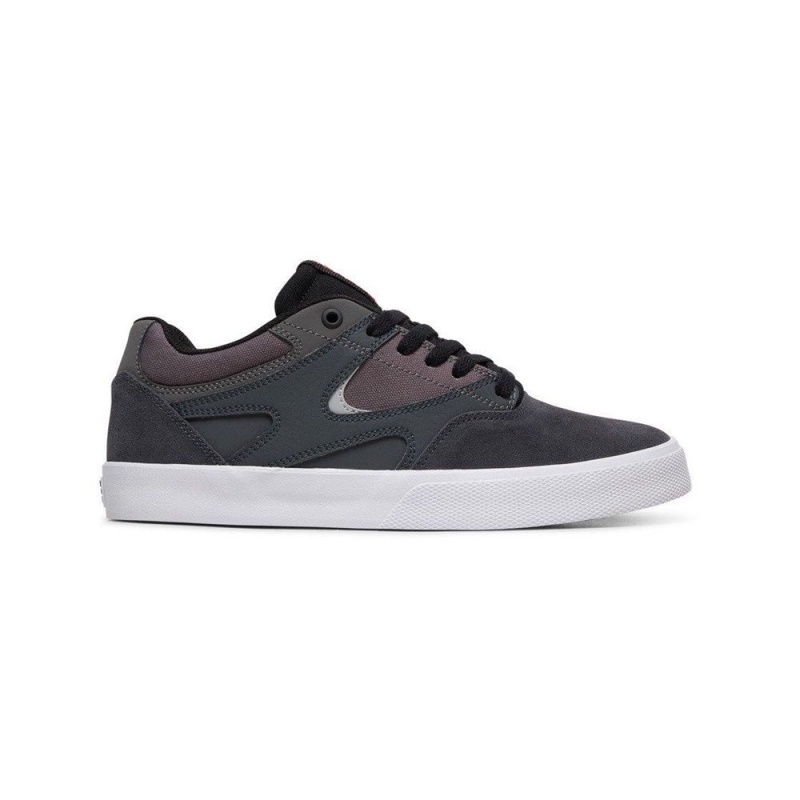 DC Shoes Kalis Vulc Skate Sko Herre Mørkeblå Grå | FNGC-84015