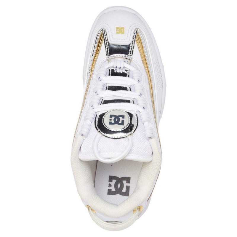 DC Shoes Legacy OG Sportssko Dame Hvide Guld | EJLT-82506