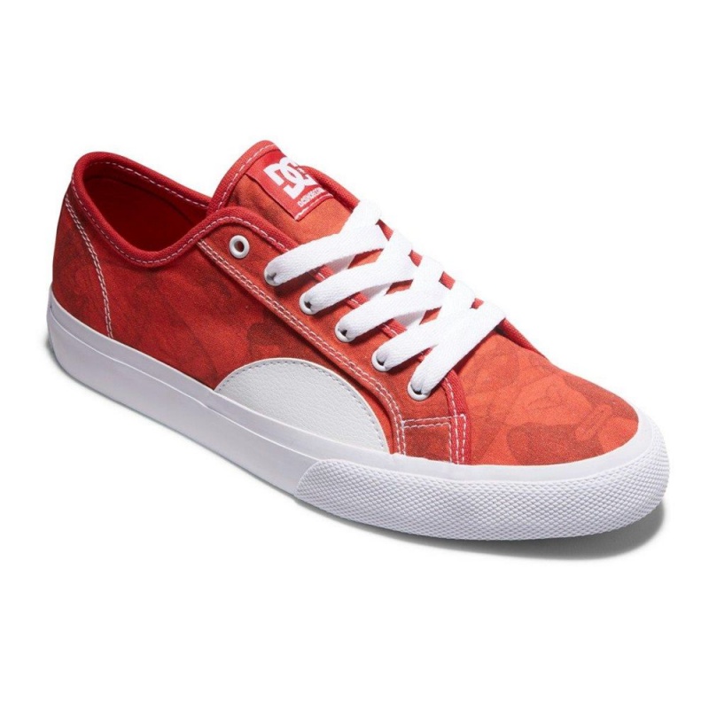 DC Shoes Manual Skate Sko Herre Rød Hvide | REDL-06571