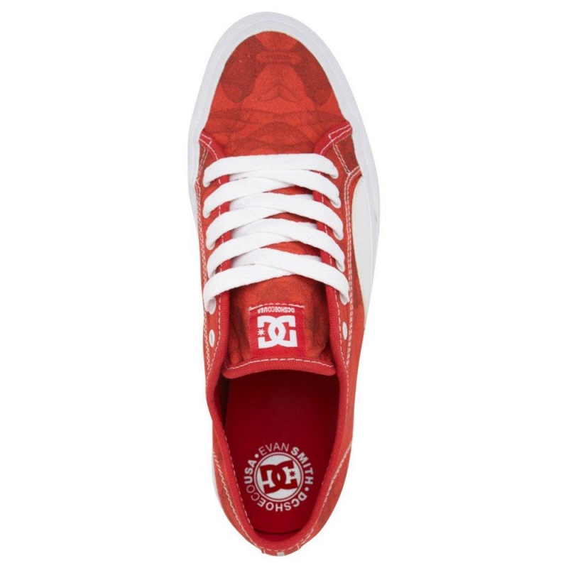 DC Shoes Manual Skate Sko Herre Rød Hvide | REDL-06571