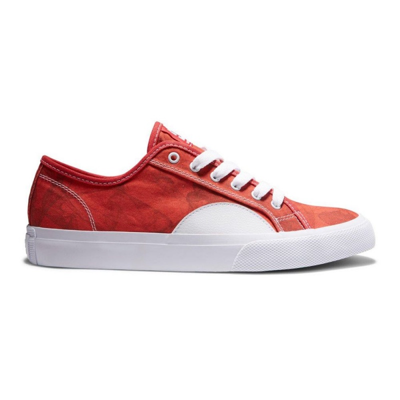 DC Shoes Manual Skate Sko Herre Rød Hvide | REDL-06571