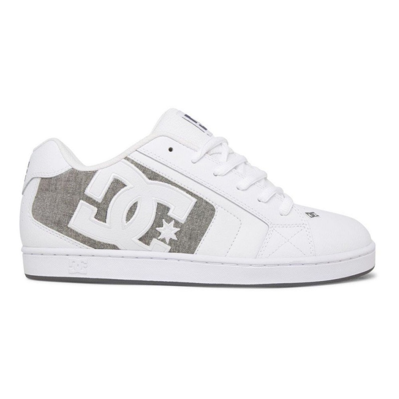 DC Shoes Net Skate Sko Herre Hvide Grå | IXYW-13087