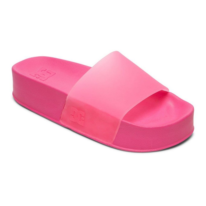 DC Shoes Slides Sandaler Dame Lyserød | NSPC-43715