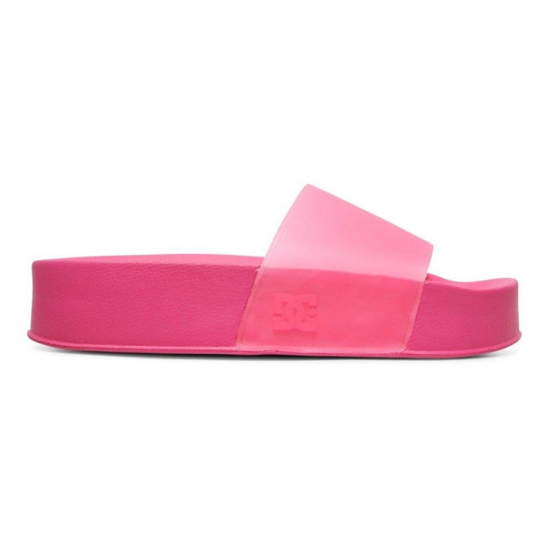 DC Shoes Slides Sandaler Dame Lyserød | NSPC-43715